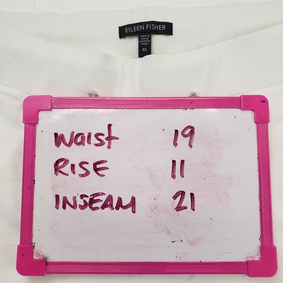 Eileen Fisher white capri pants size XL - Picture 7 of 9